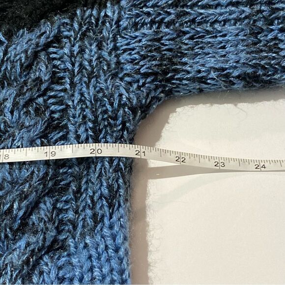 90's Vintage Evian ll Knitted By Hand Chunky Knit Sweater Women's Size M - Picture 13 of 15